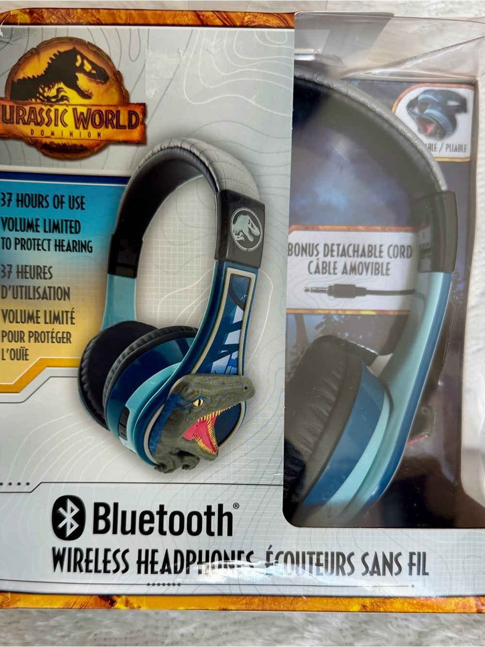 Jurassic World Blue Wireless Over-Ear Headphones by Jurassic World